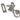 From The Anvil's Pewter Patina Shropshire Fastener; #finish_pewter-patina
