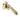 From The Anvil's Aged Brass Locking Hinton Fastener; #finish_aged-brass
