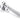 From The Anvil's Polished Chrome Locking Hinton Fastener; #finish_polished-chrome