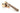 From The Anvil's Polished Bronze Locking Hinton Fastener; #finish_polished-bronze