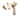 From The Anvil's Polished Bronze Locking Hinton Fastener; #finish_polished-bronze