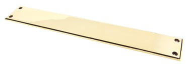 From The Anvil's Aged Brass Art Deco Fingerplate; #finish_aged-brass