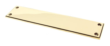 From The Anvil's Aged Brass Art Deco Fingerplate; #finish_aged-brass