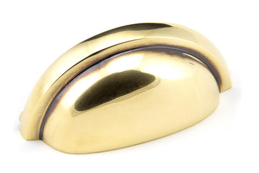From The Anvil's Aged Brass Regency Concealed Drawer Pull; #finish_aged-brass