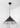 From The Anvil's Hammered Nickel Hammered Nickel Hockley Pendant; #colour_elan-black