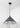 From The Anvil's Hammered Nickel Hammered Nickel Hockley Pendant; #colour_slate