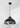 From The Anvil's Hammered Nickel Hammered Nickel Harborne Pendant; #colour_elan-black