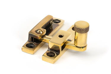 From The Anvil's Aged Brass Brompton Quadrant Fastener - Narrow; #finish_aged-brass