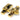 From The Anvil's Aged Brass Beehive Quadrant Fastener - Narrow; #finish_aged-brass