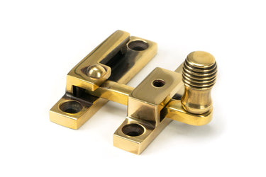 From The Anvil's Aged Brass Beehive Quadrant Fastener - Narrow; #finish_aged-brass