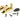 From The Anvil's Aged Brass Mushroom Quadrant Fastener - Narrow; #finish_aged-brass