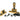 From The Anvil's Aged Brass Mushroom Brighton Fastener; #finish_aged-brass
