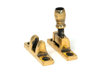 From The Anvil's Aged Brass Mushroom Brighton Fastener; #finish_aged-brass
