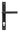 From The Anvil's Black Brompton Slimline Lever Espag. Lock Set; #finish_black