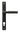 From The Anvil's Matt Black Brompton Slimline Lever Espag. Lock Set; #finish_matt-black