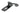 From The Anvil's Black Monkeytail Lever Euro Lock Door Handles; #finish_black