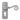 From The Anvil's Pewter Patina Monkeytail Lever Euro Lock Door Handles; #finish_pewter-patina