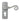 From The Anvil's Pewter Patina Monkeytail Lever Euro Lock Door Handles; #finish_pewter-patina