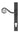 From The Anvil's External Beeswax Monkeytail Slimline Lever Espag. Lock Set; #finish_external-beeswax