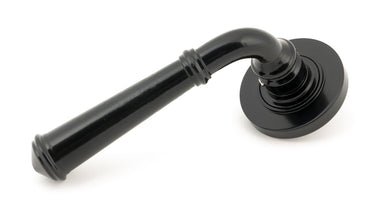 From The Anvil's Black Regency Lever on Rose Set (Sprung); #finish_black