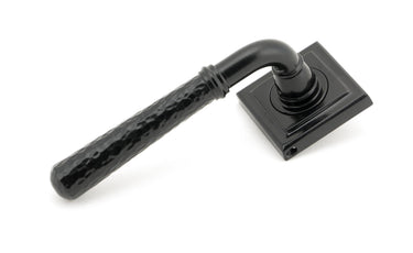 From The Anvil's Black Hammered Newbury Lever on Rose Set (Sprung); #finish_black