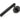 From The Anvil's Black Brompton Lever on Rose Set (Sprung); #finish_black