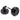 From The Anvil's Black Round Thumbturn Set; #finish_black