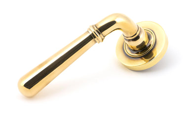 From The Anvil's Aged Brass Newbury Lever on Rose Set (Sprung); #finish_aged-brass