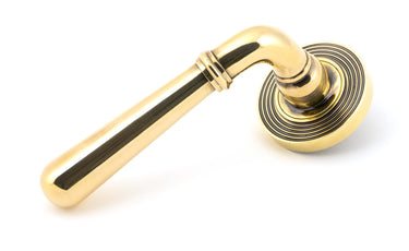 From The Anvil's Aged Brass Newbury Lever on Rose Set (Sprung); #finish_aged-brass