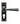 From The Anvil's Black Straight Lever Euro Lock Door Handles; #finish_black