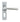 From The Anvil's Satin Chrome Straight Lever Euro Lock Door Handles; #finish_satin-chrome