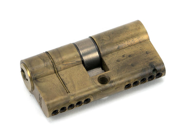 From The Anvil's Aged Brass 5 Pin Euro Cylinder; #finish_aged-brass