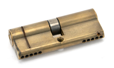From The Anvil's Aged Brass 5 Pin Euro Cylinder; #finish_aged-brass