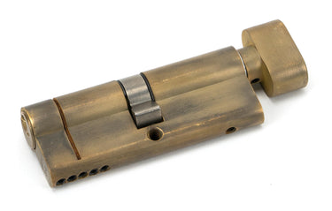 From The Anvil's Aged Brass 5 Pin Euro Cylinder/Thumbturn; #finish_aged-brass
