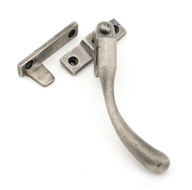From The Anvil's Antique Pewter Night-Vent Locking Peardrop Fastener; #finish_antique-pewter