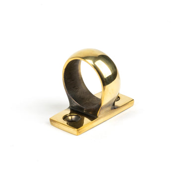 From The Anvil's Aged Brass Sash Eye Lift; #finish_aged-brass