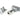 From The Anvil's Satin Chrome Brompton Brighton Fastener; #finish_satin-chrome