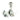 From The Anvil's Polished Chrome Beehive Brighton Fastener; #finish_polished-chrome