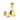From The Anvil's Polished Brass Mushroom Brighton Fastener; #finish_polished-brass