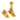 From The Anvil's Polished Brass Brompton Brighton Fastener; #finish_polished-brass