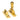 From The Anvil's Polished Brass Prestbury Brighton Fastener; #finish_polished-brass