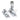 From The Anvil's Polished Chrome Prestbury Brighton Fastener; #finish_polished-chrome