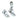 From The Anvil's Polished Chrome Beehive Brighton Fastener; #finish_polished-chrome