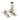 From The Anvil's Polished Nickel Mushroom Brighton Fastener; #finish_polished-nickel
