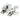 From The Anvil's Polished Chrome Brompton Quadrant Fastener - Narrow; #finish_polished-chrome