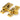 From The Anvil's Polished Brass Beehive Quadrant Fastener - Narrow; #finish_polished-brass