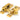 From The Anvil's Polished Brass Mushroom Quadrant Fastener - Narrow; #finish_polished-brass