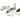 From The Anvil's Satin Chrome Mushroom Quadrant Fastener - Narrow; #finish_satin-chrome