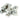 From The Anvil's Satin Chrome Mushroom Quadrant Fastener - Narrow; #finish_satin-chrome