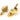 From The Anvil's Polished Brass Fitch Fastener; #finish_polished-brass